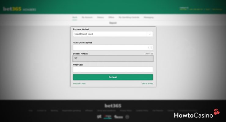 Choose your Deposit Amount and Confirm