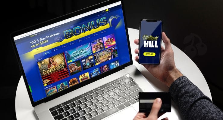 Depositing money at online casino