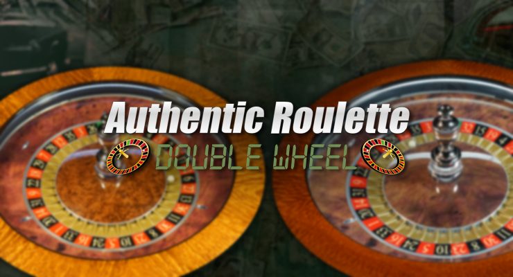 Logotipo auténtico de la ruleta doble