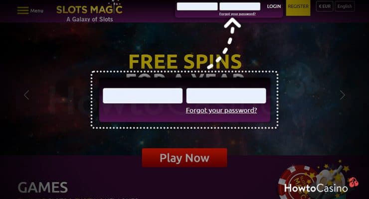 Log in to Your SlotsMagic Account