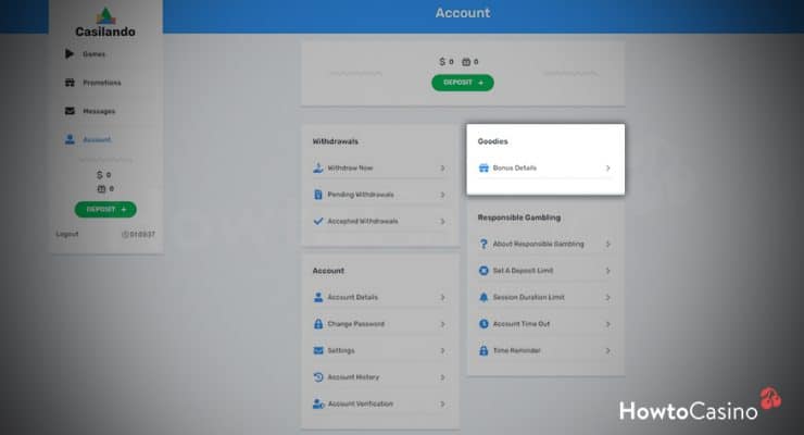Look For More Deals on Your Account Page